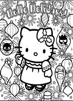 dla dziewczynek do wydruku kolorowanki hello kitty numer 16